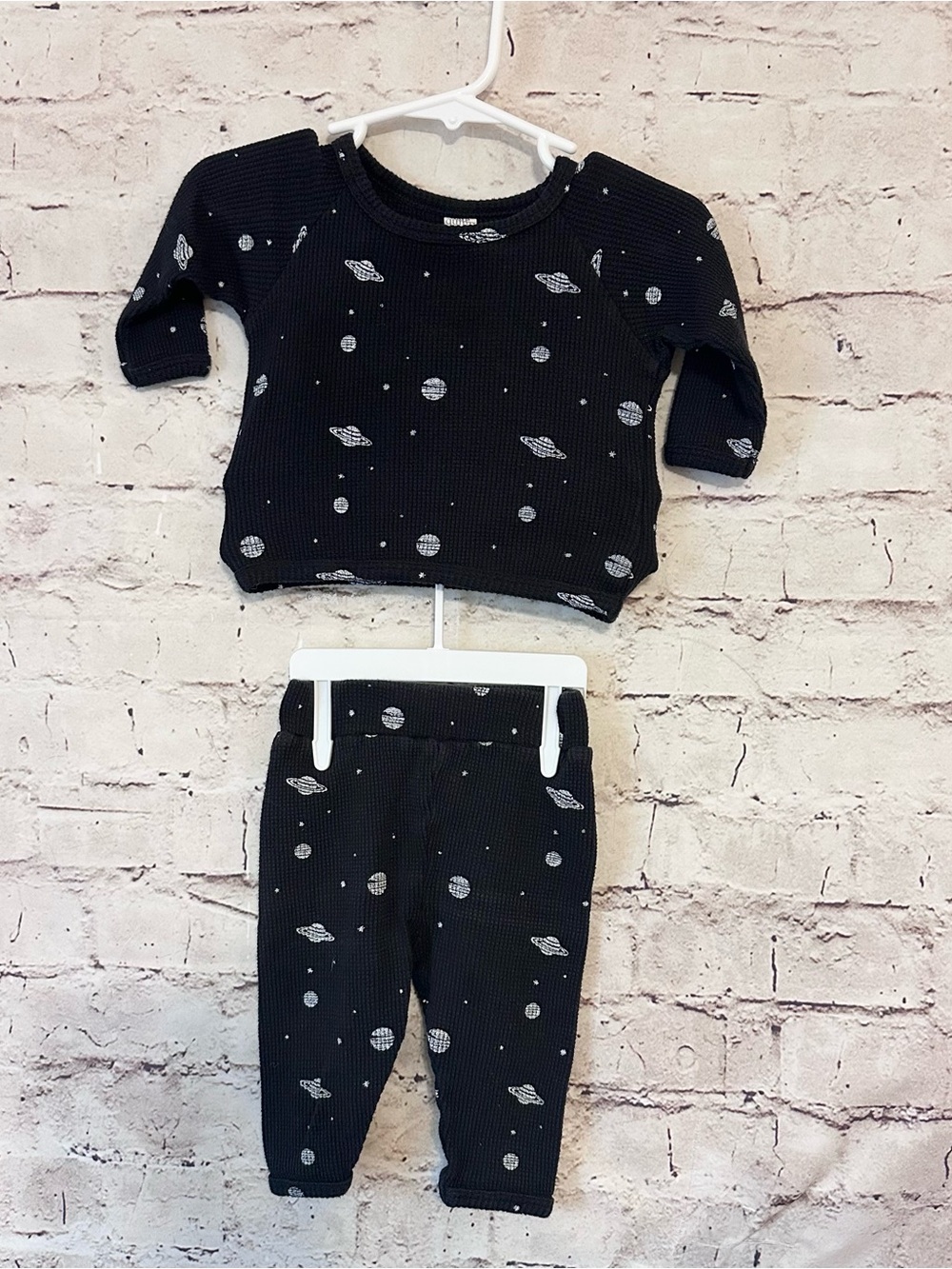 kate quinn Black Ribbed Baby Labelled Knit Top